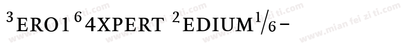 NeroBQExpert MediumV字体转换
